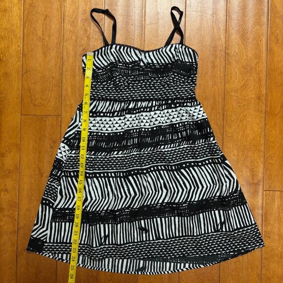 Roxy Womens Babydoll Dress Size Small Lightweight Spaghetti Strap Geometric Y2K - Picture 10 of 12